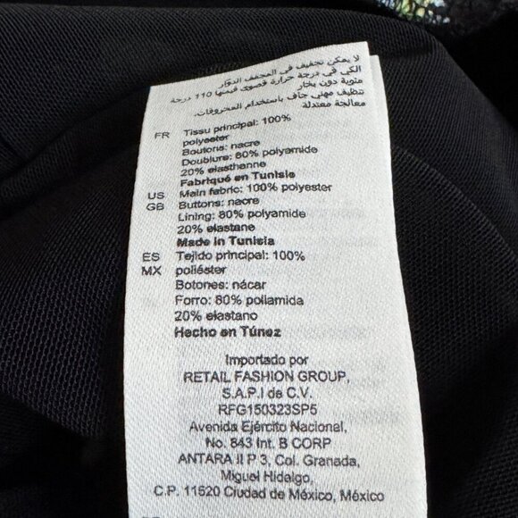 Sandro Ruched Mini Novalee V Neck Floral Dress Size 34 XS NWT Slim Fit MSRP $415 - Picture 6 of 9